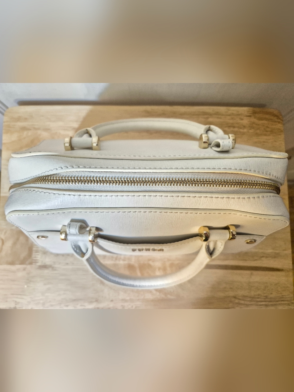 Furla White Satchel Crossbody Bag - Picture 6 of 16